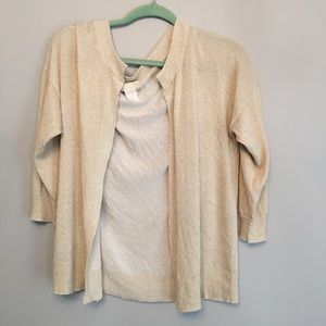 Gold cardigan size medium